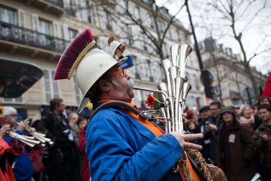 Pre-election rally of French presidential candidate Jean-Luc Mélenchon