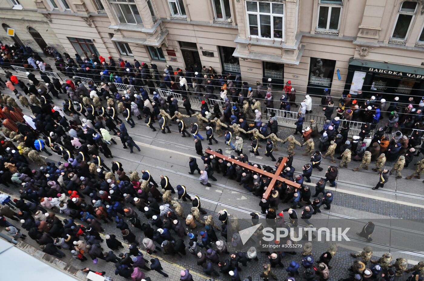 Procession of the Cross in Lvov