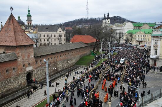 Procession of the Cross in Lviv
