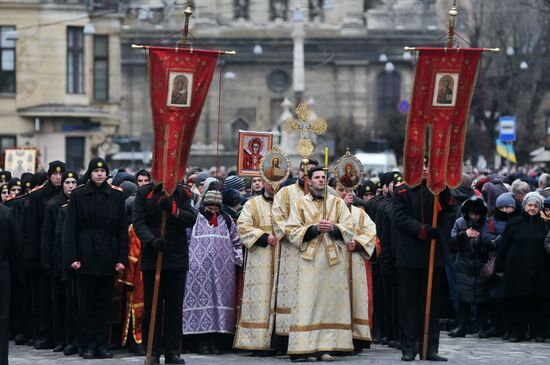 Procession of the Cross in Lviv