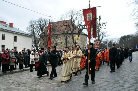 Procession of the Cross in Lviv