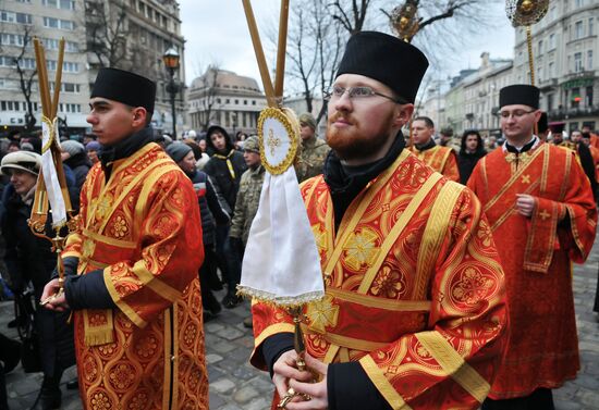 Procession of the Cross in Lviv