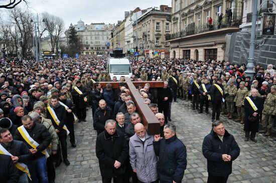 Procession of the Cross in Lvov
