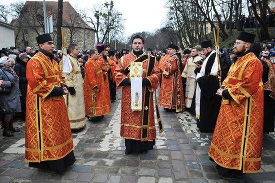 Procession of the Cross in Lviv