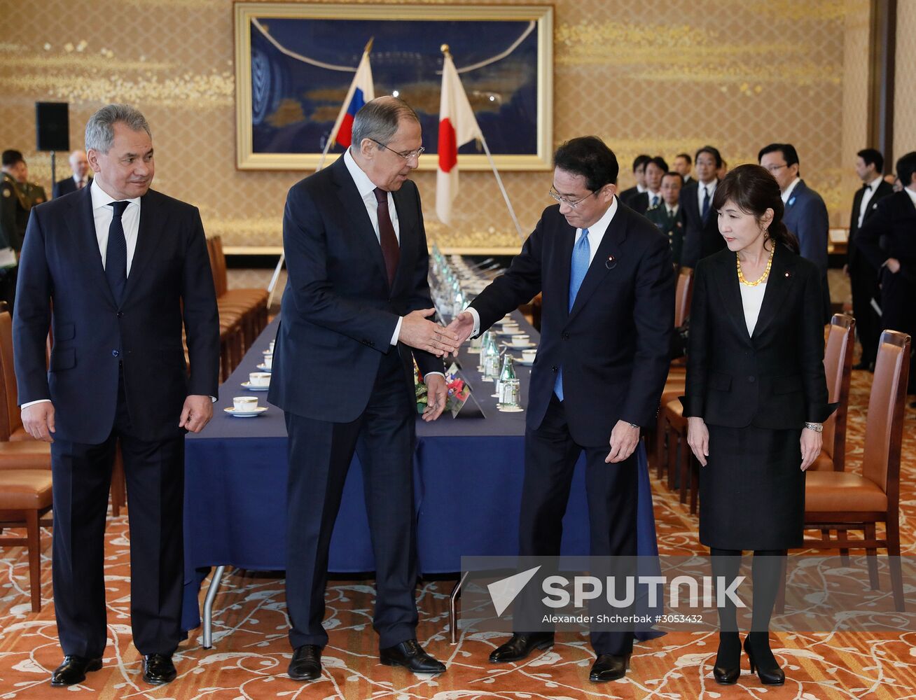 Foreign and defense ministers of Japan and Russia hold talks