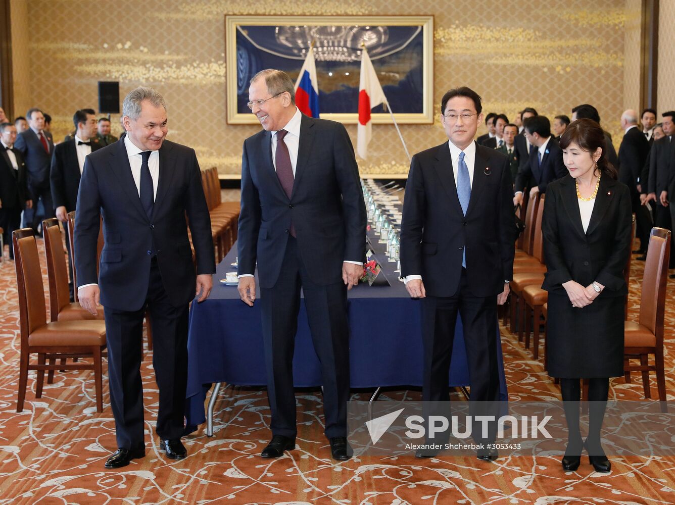 Foreign and defense ministers of Japan and Russia hold talks