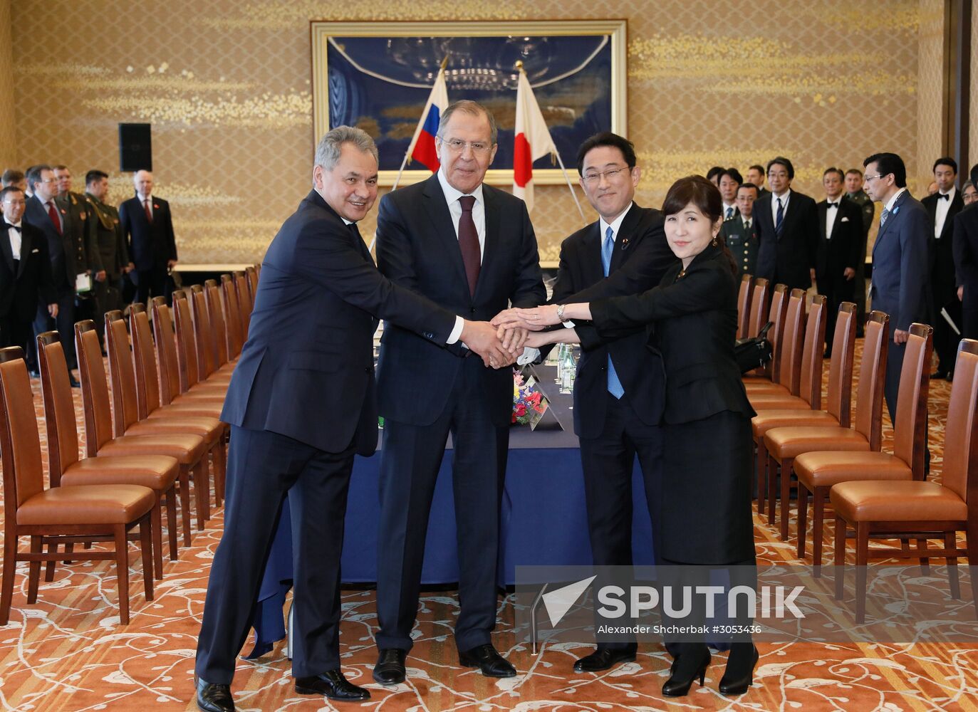 Foreign and defense ministers of Japan and Russia hold talks