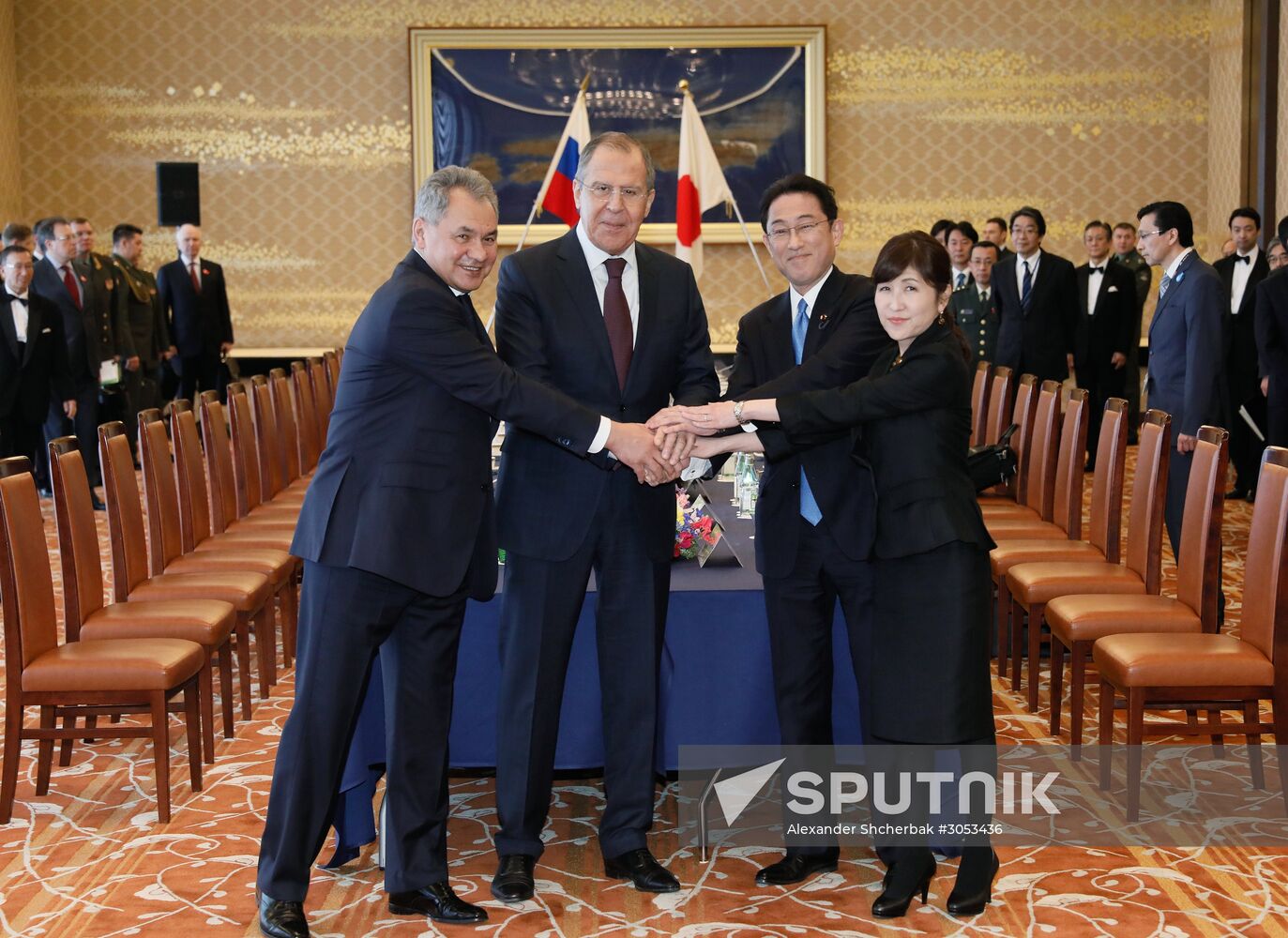 Foreign and defense ministers of Japan and Russia hold talks