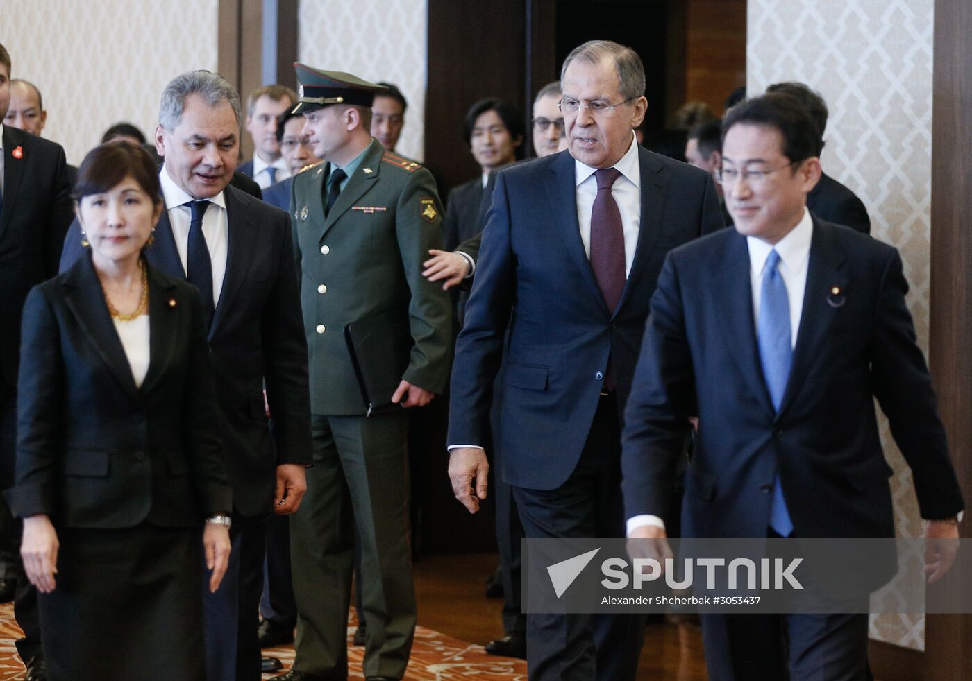Foreign and defense ministers of Japan and Russia hold talks