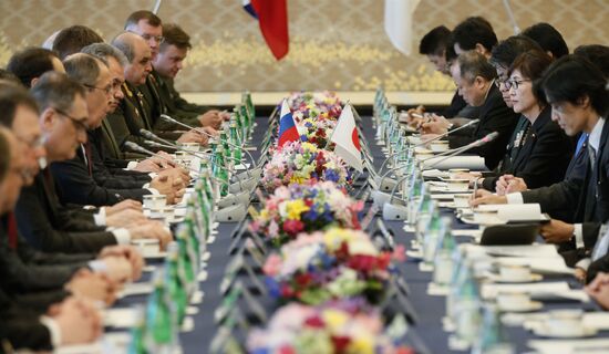 Foreign and defense ministers of Japan and Russia hold talks