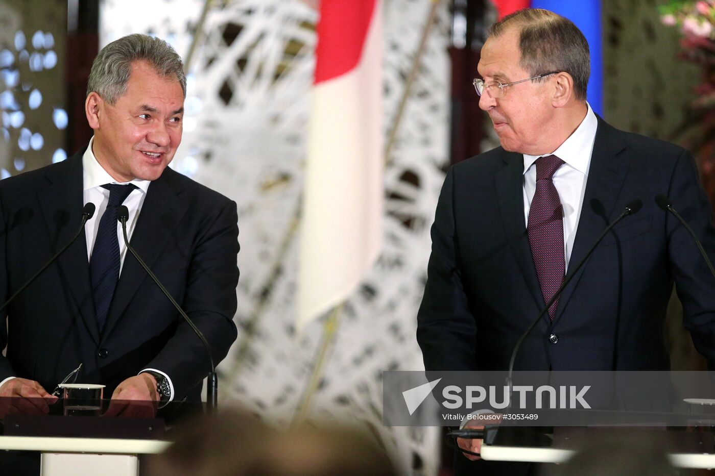Russian Foreign Minister Sergei Lavrov and Defense Minister Sergei Shoigu visit Japan