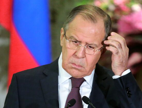 Russian Foreign Minister Sergei Lavrov and Defense Minister Sergei Shoigu visit Japan