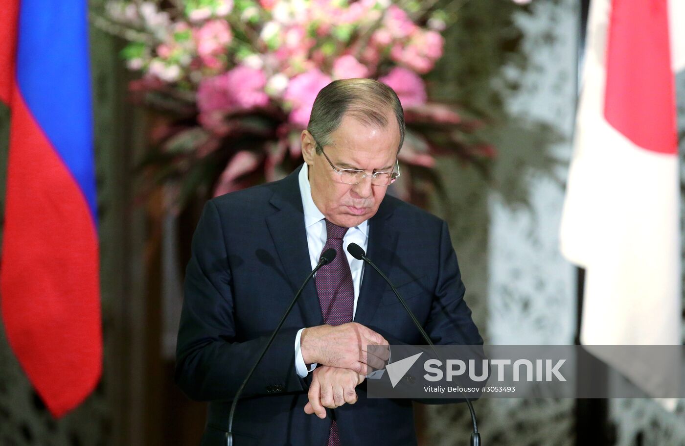 Russian Foreign Minister Sergei Lavrov and Defense Minister Sergei Shoigu visit Japan
