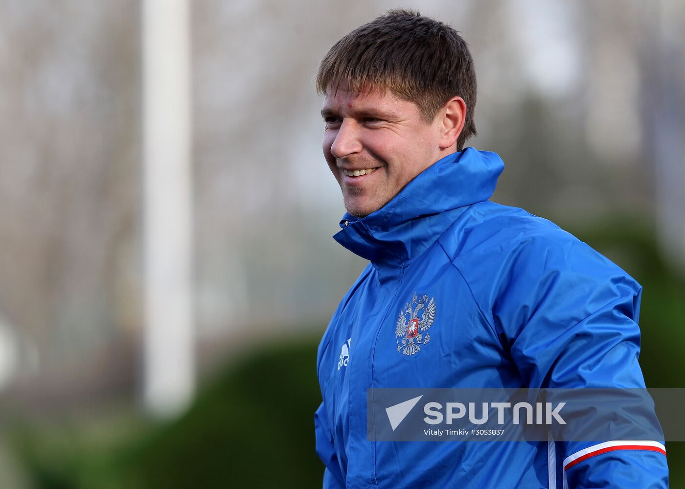 Russian national football team holds training session