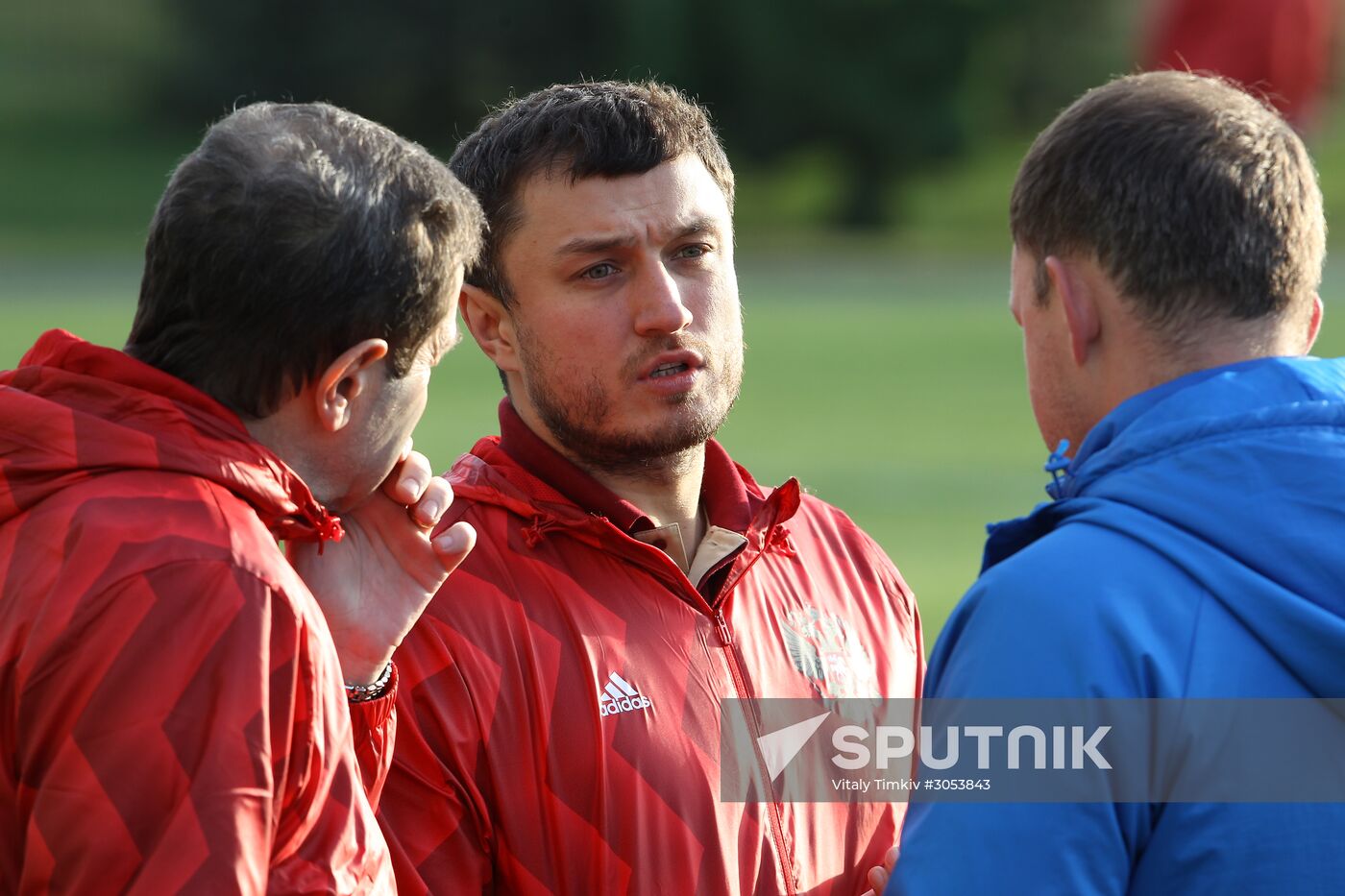 Russian national football team holds training session