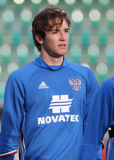 Russian national football team holds training session