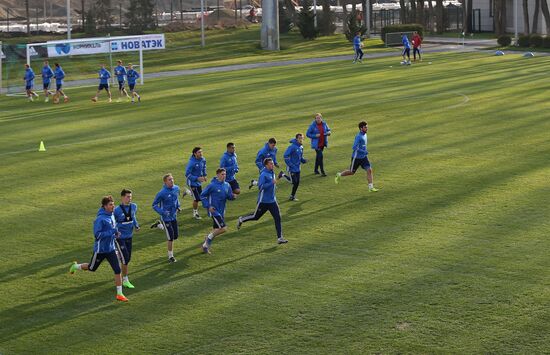 Russian national football team holds training session