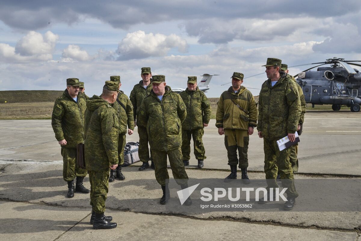 Airborne Forces, Air Force and Black Sea Fleet launch a drill in Crimea