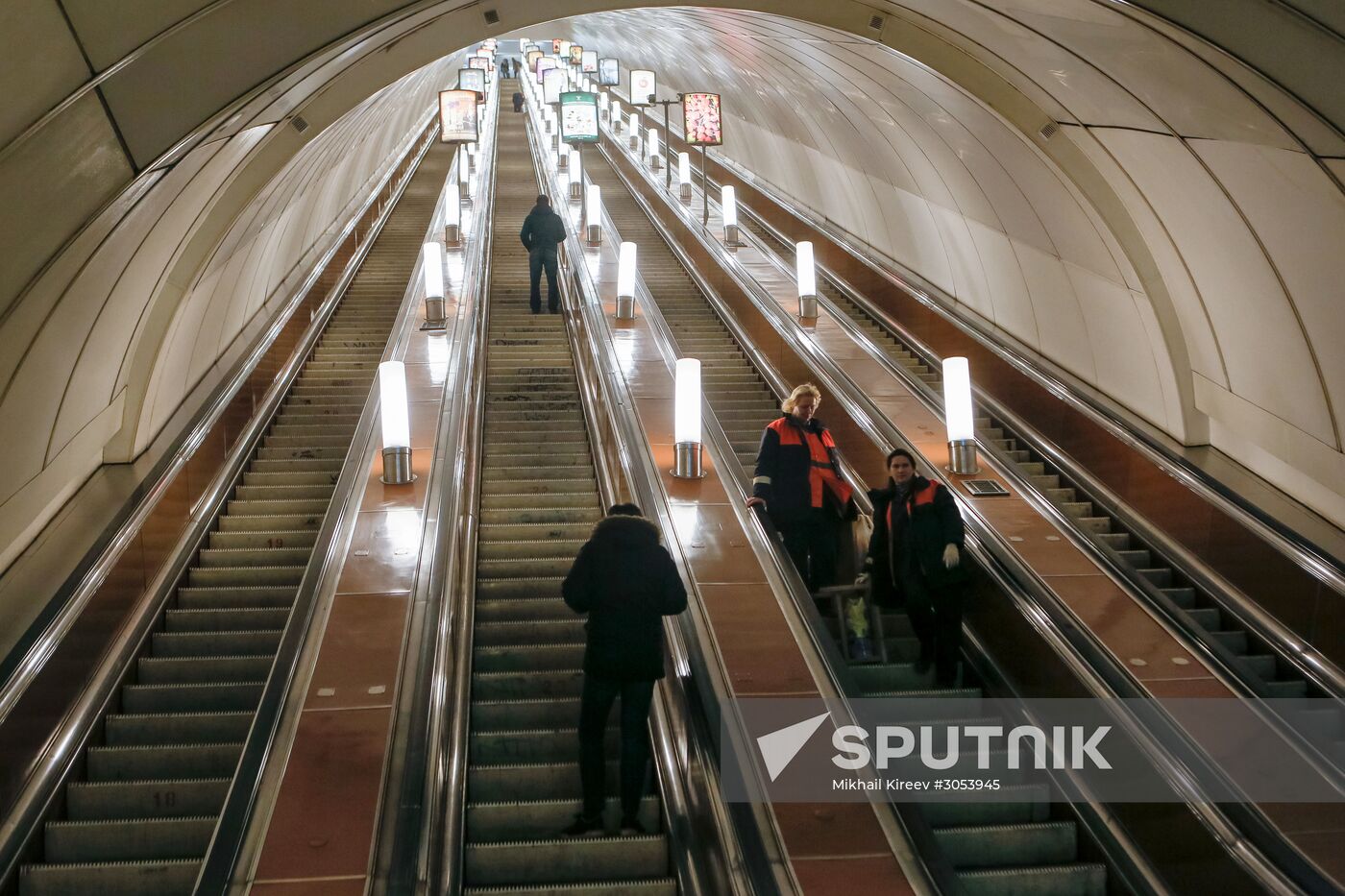 Routine maintenance at the St. Petersburg Metro