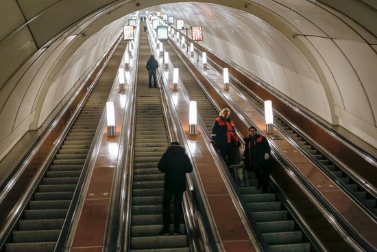 Routine maintenance at the St. Petersburg Metro