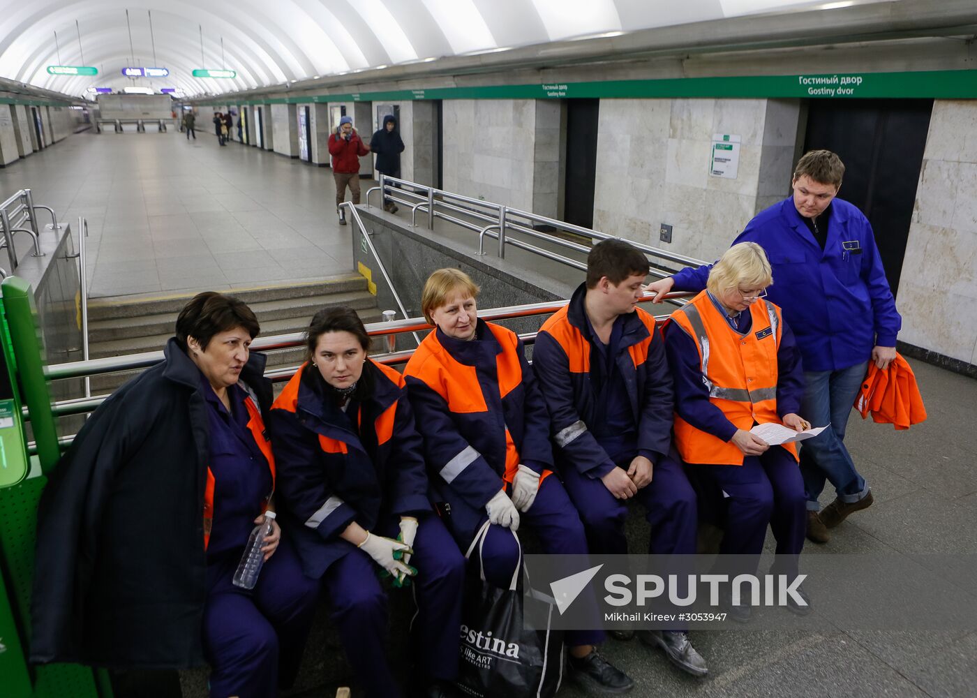 Technological work in St. Petersburg Metro