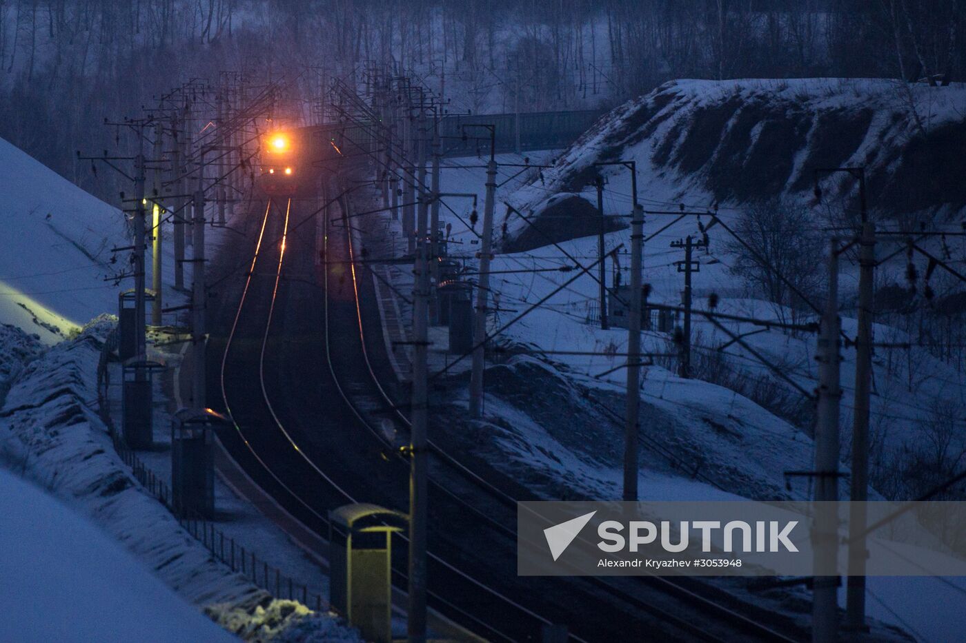 West Siberian Railway. 100th anniversary of Trans-Siberian Railway