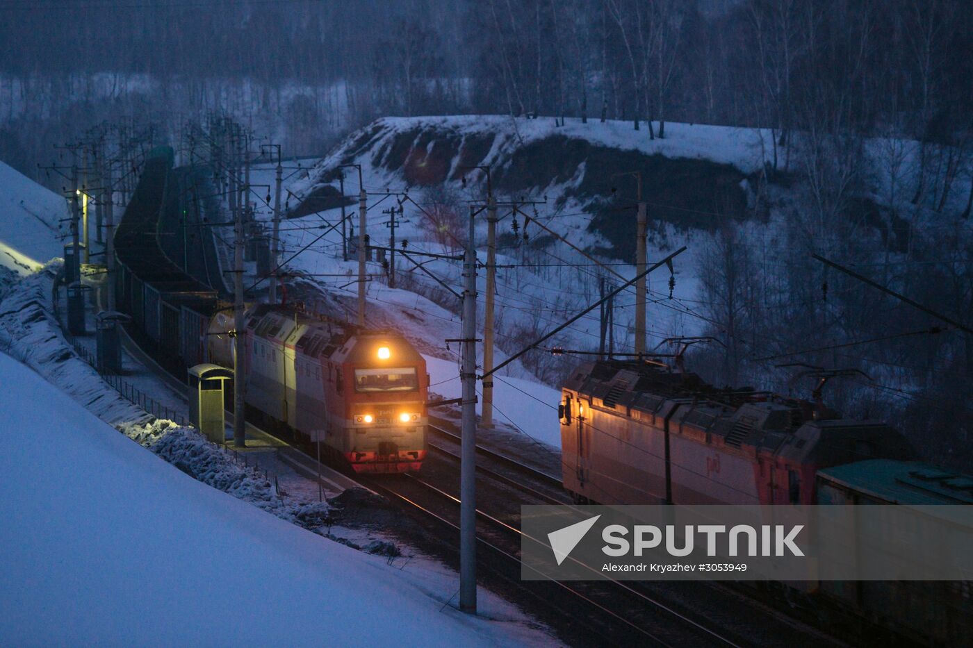 West Siberian Railway. 100th anniversary of Trans-Siberian Railway