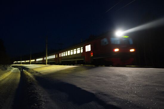 West Siberian Railway. 100th anniversary of Trans-Siberian Railway