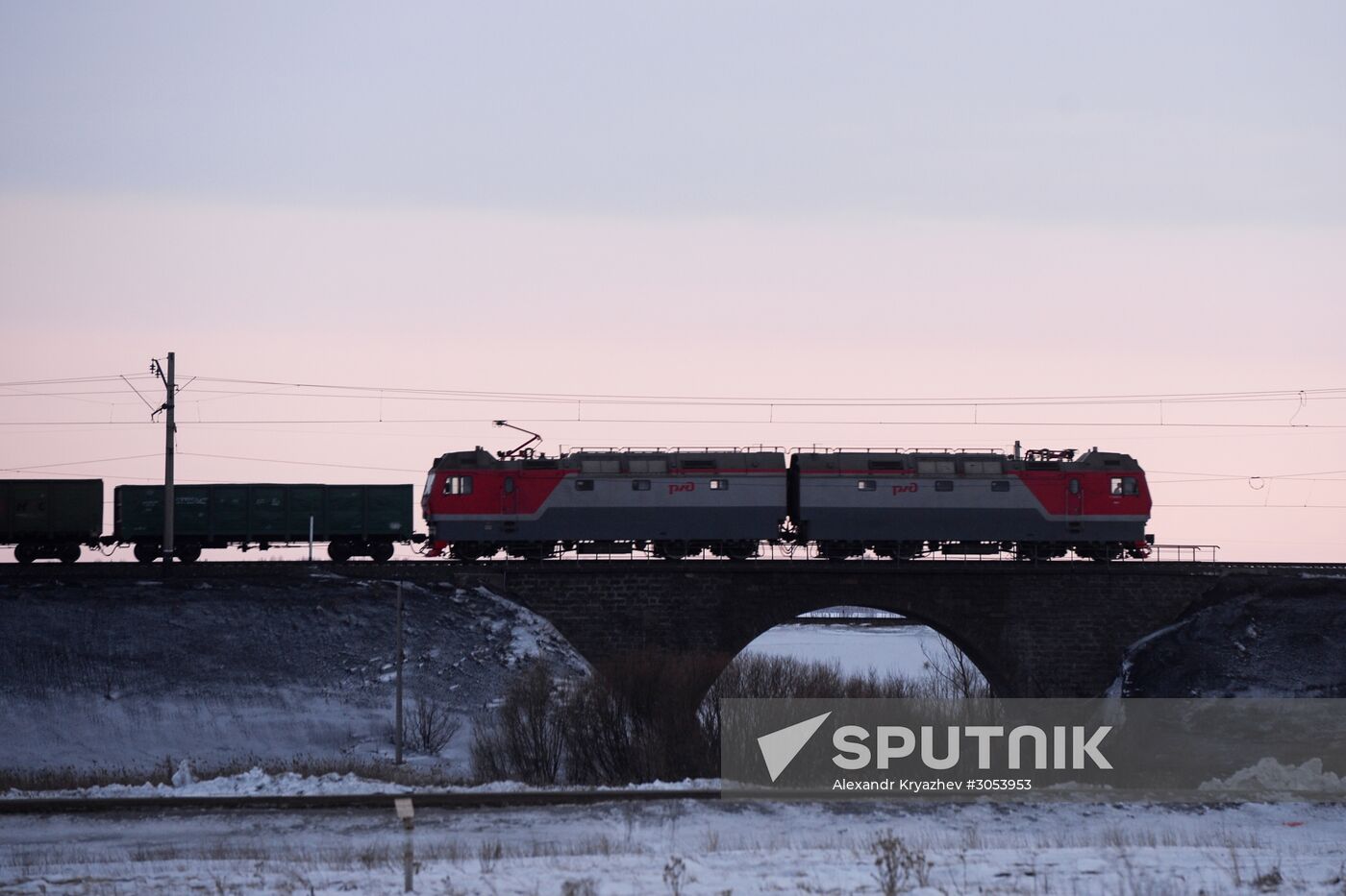 West Siberian Railway. 100th anniversary of Trans-Siberian Railway