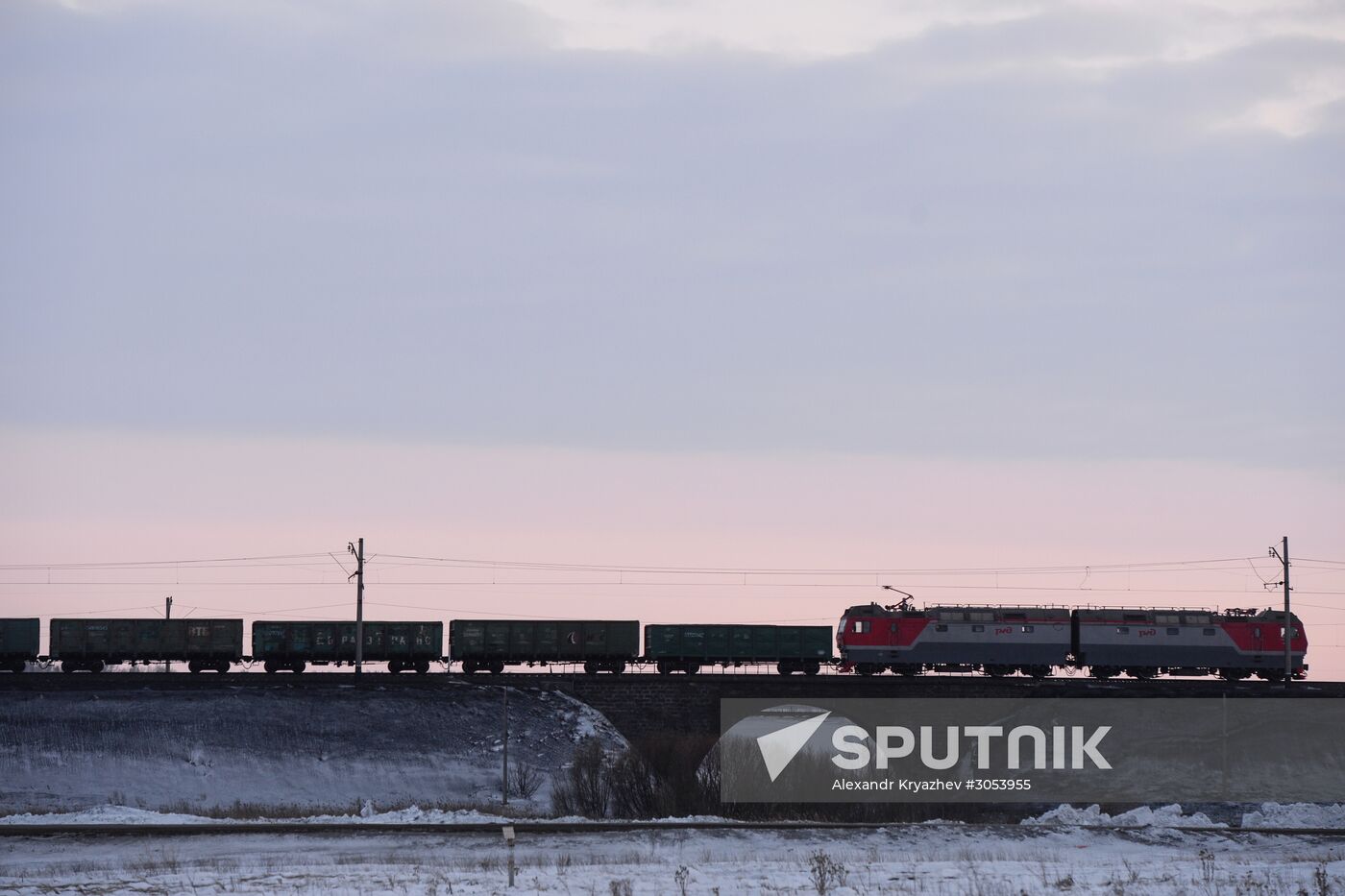 West Siberian Railway. 100th anniversary of Trans-Siberian Railway