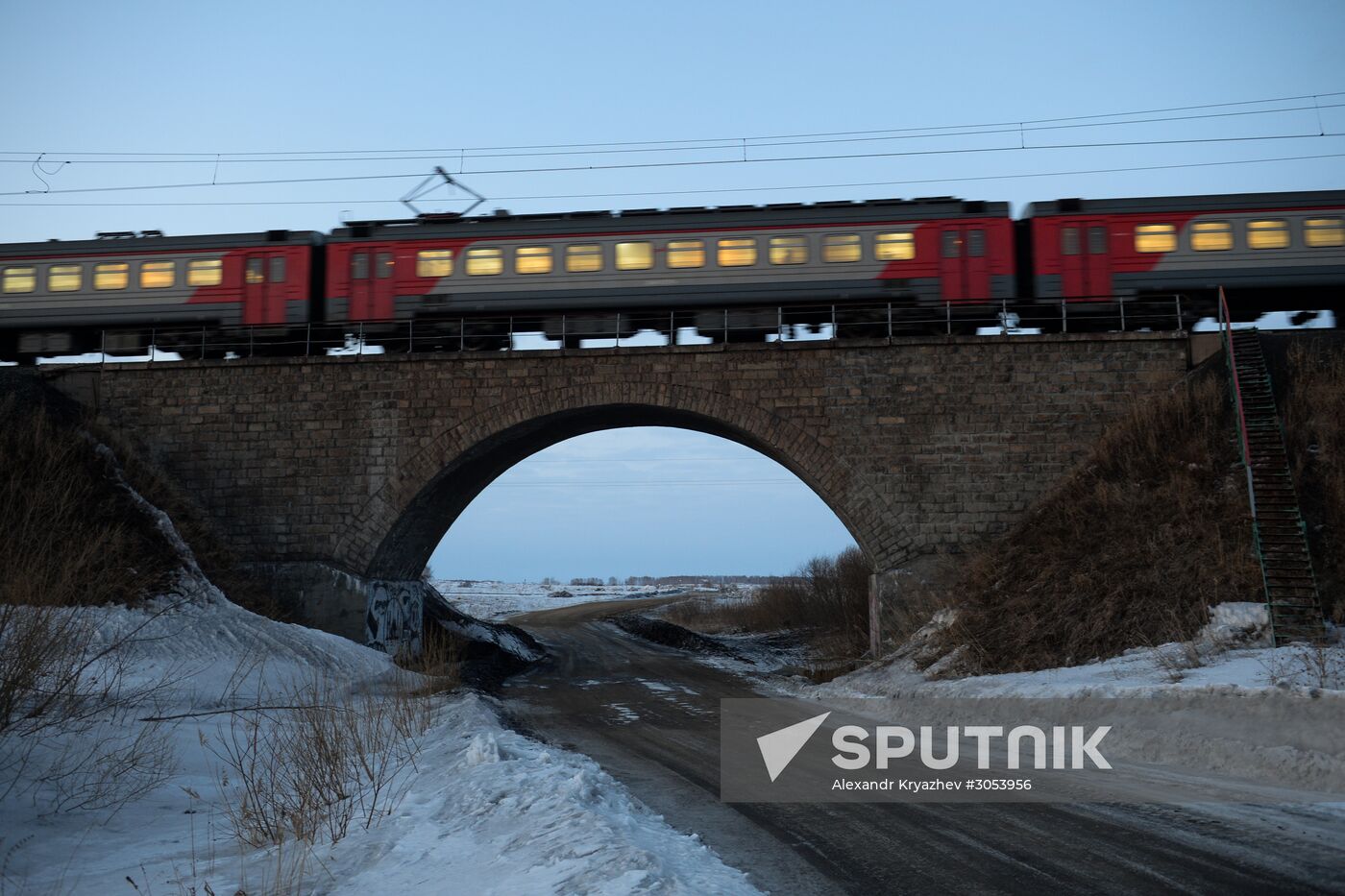 West Siberian Railway. 100th anniversary of Trans-Siberian Railway