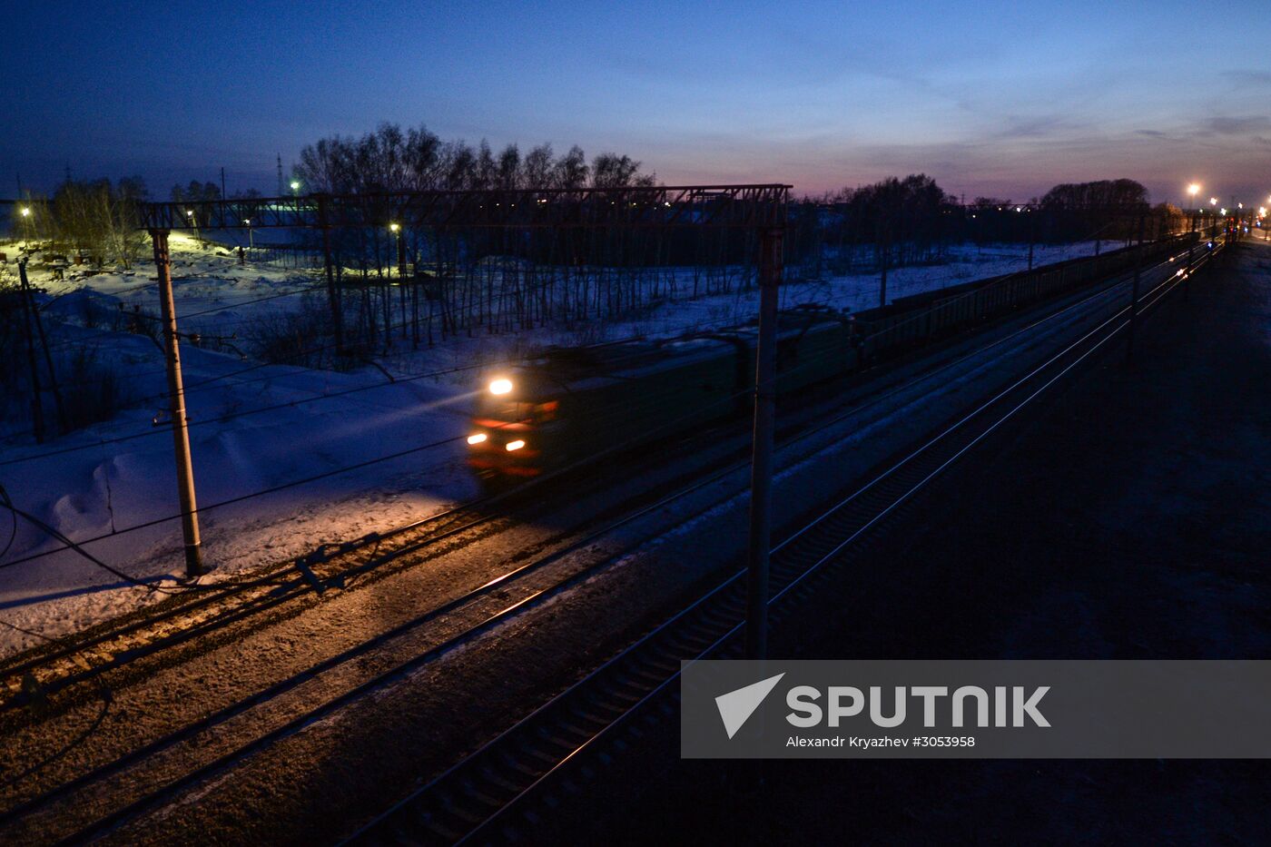 West Siberian Railway. 100th anniversary of Trans-Siberian Railway