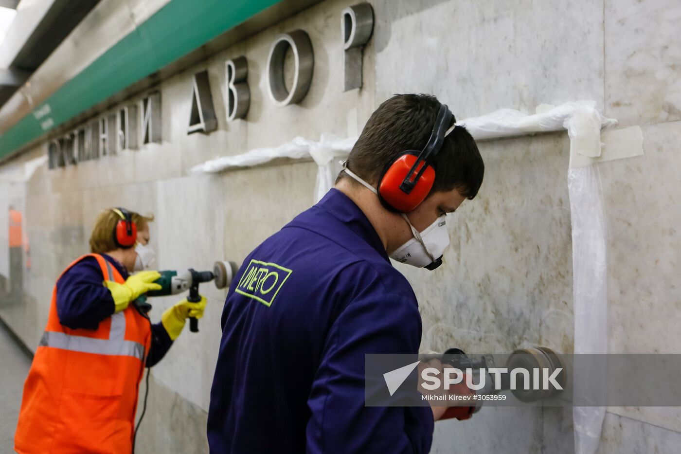 Technological work in St. Petersburg Metro