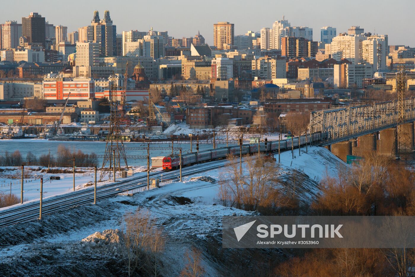 West Siberian Railway. 100th anniversary of Trans-Siberian Railway