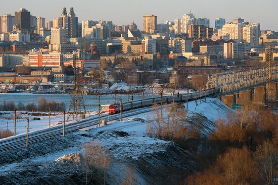 West Siberian Railway. 100th anniversary of Trans-Siberian Railway