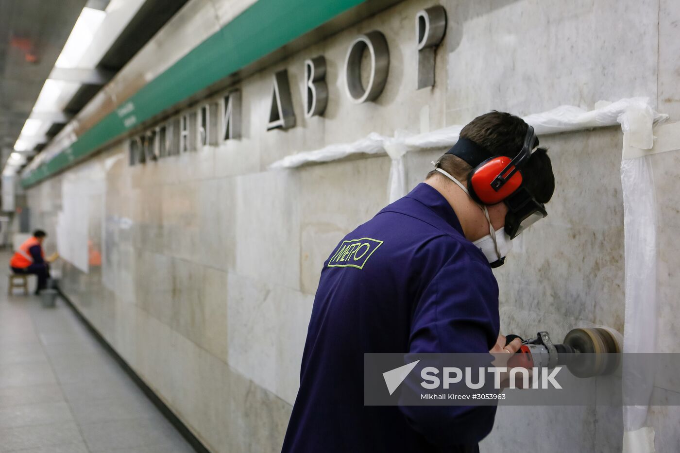 Technological work in St. Petersburg Metro