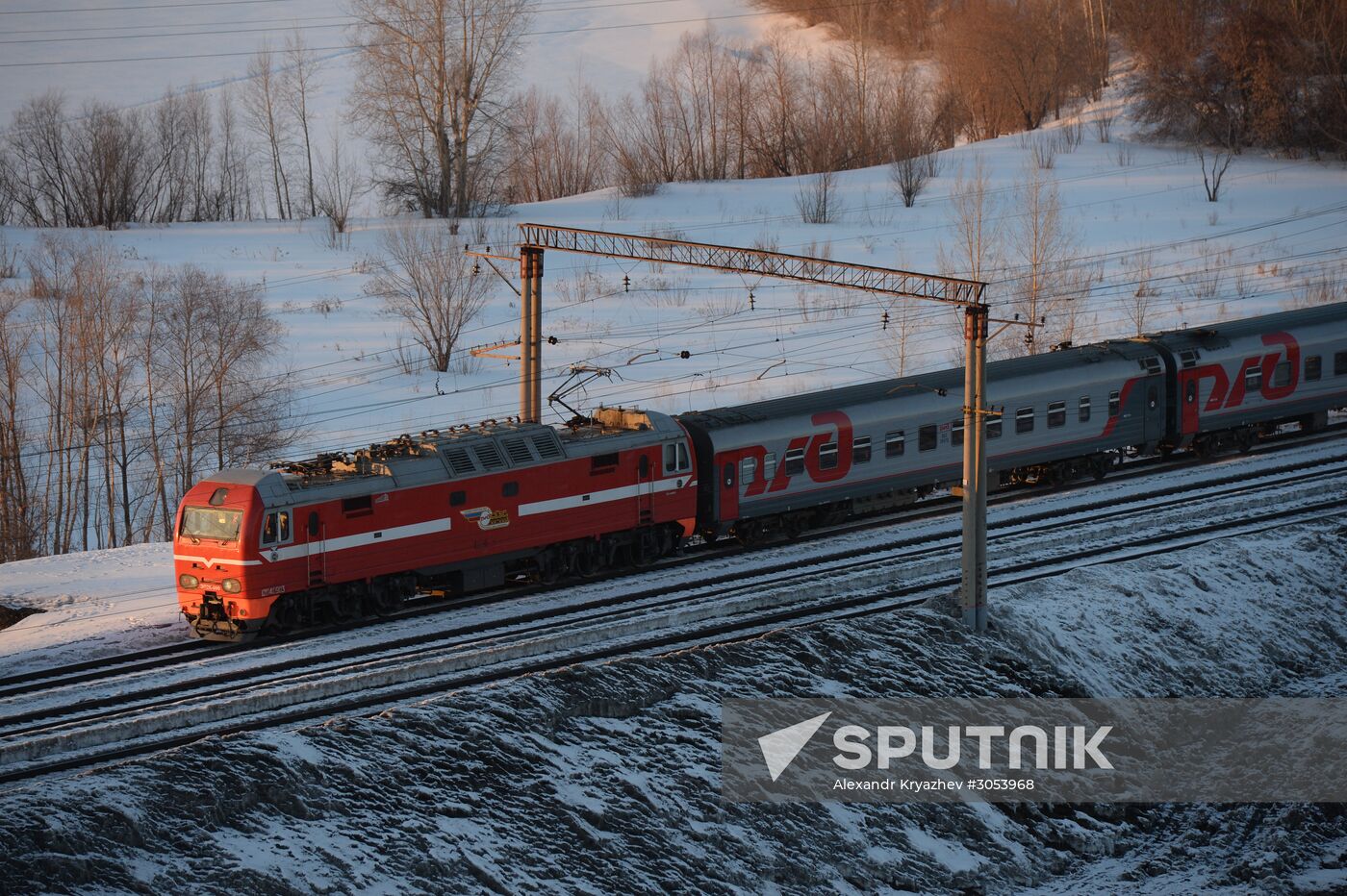 West Siberian Railway. 100th anniversary of Trans-Siberian Railway