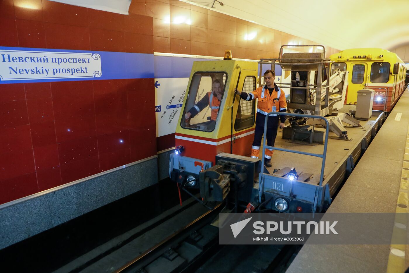 Maintenance works at St. Petersburg Metro