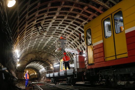 Maintenance works at St. Petersburg Metro