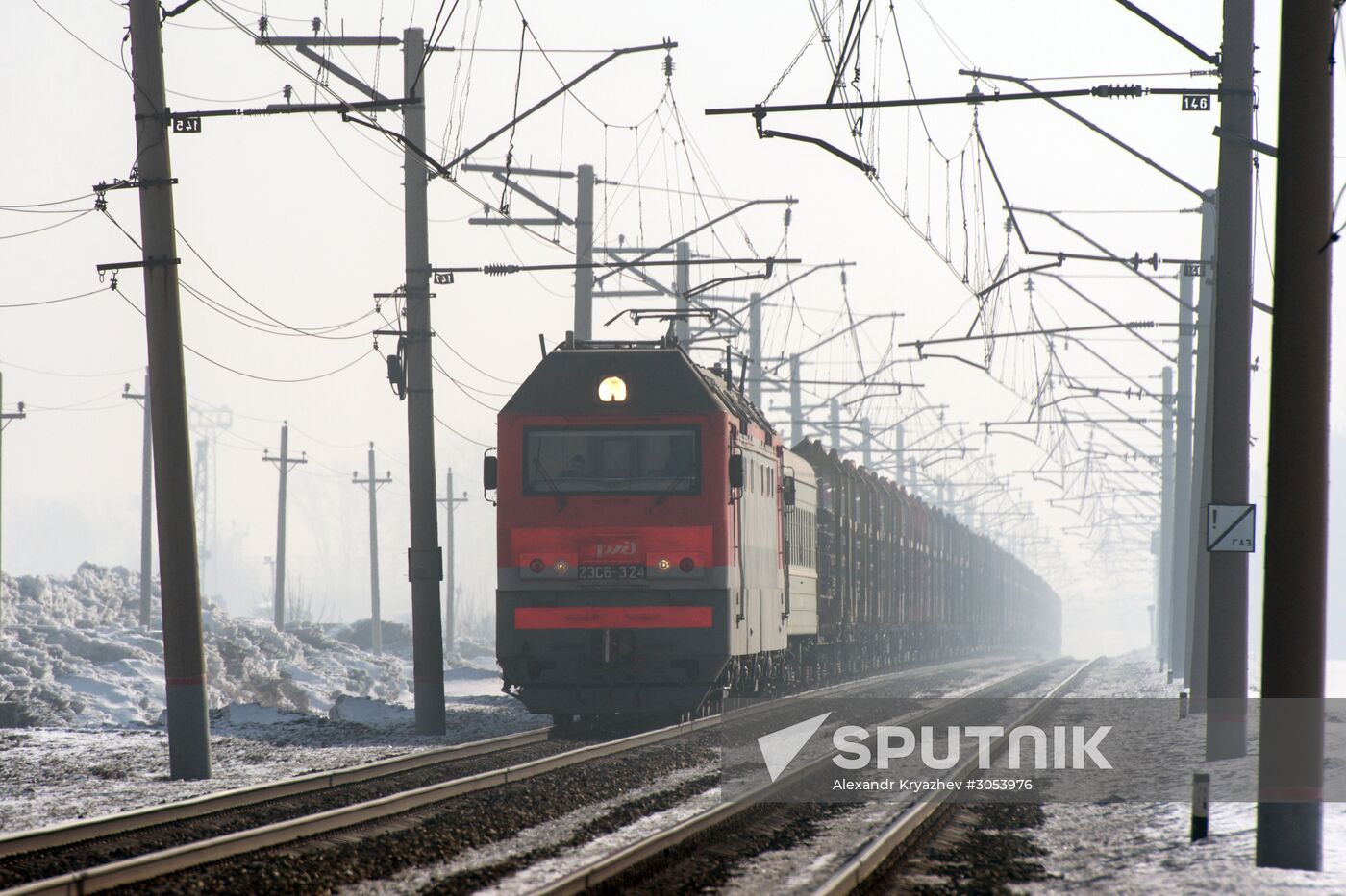 West Siberian Railway. 100th anniversary of Trans-Siberian Railway