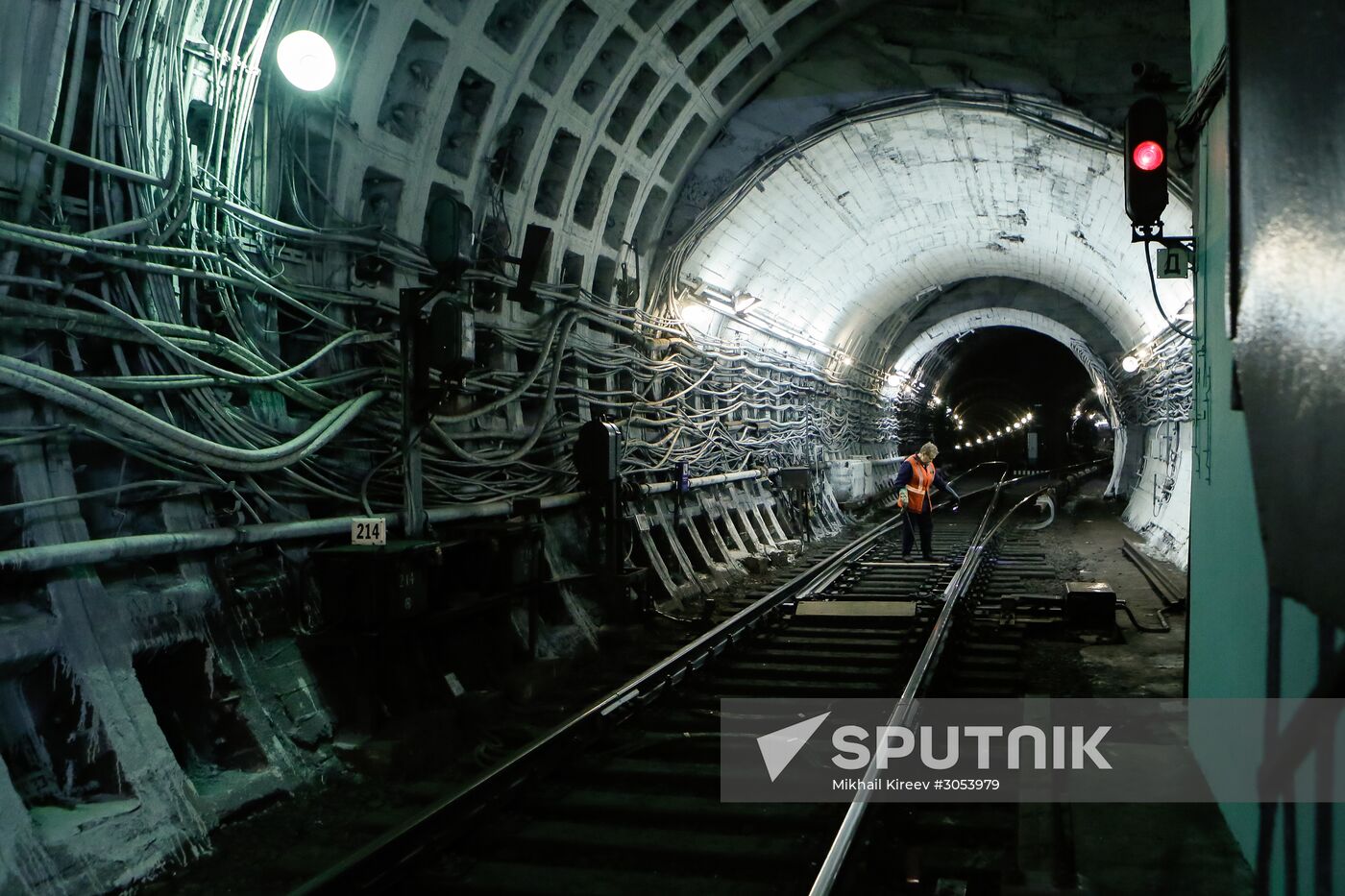 Technological work in St. Petersburg Metro