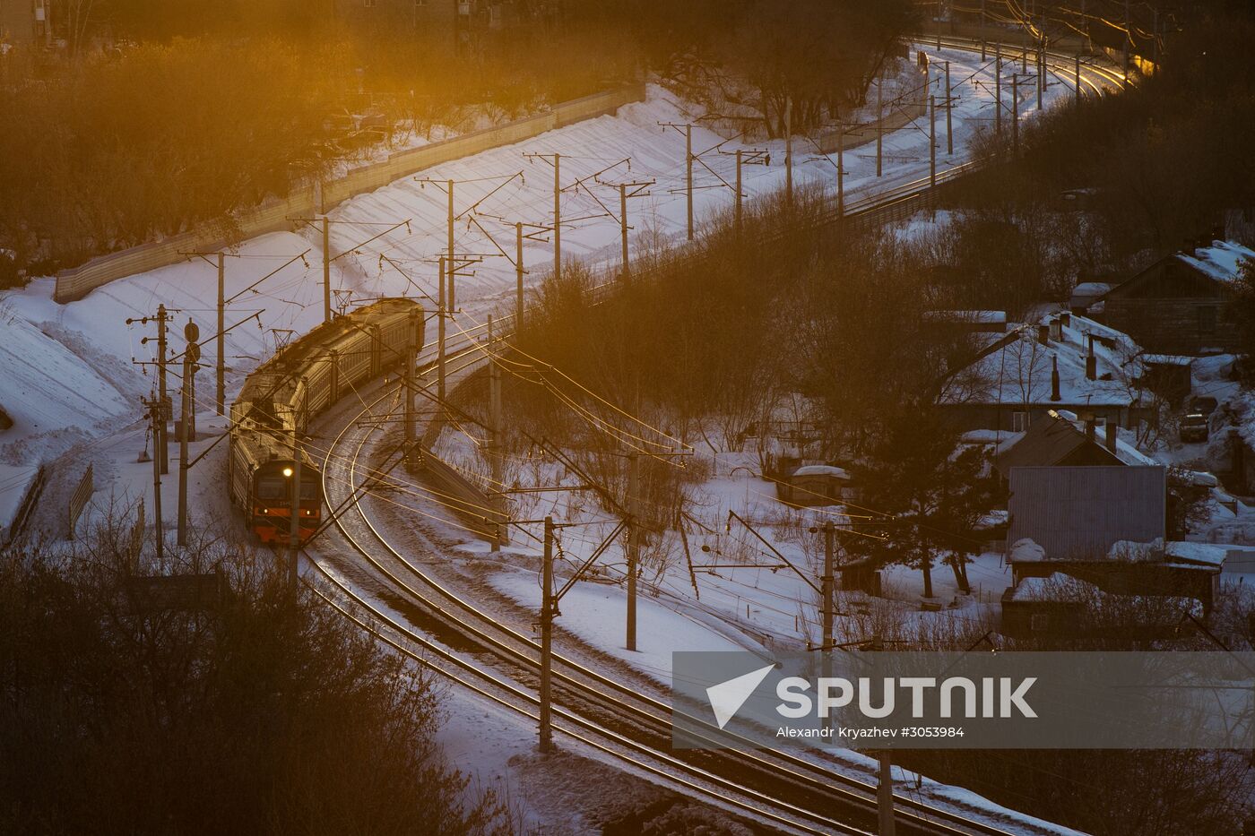 West Siberian Railway. 100th anniversary of Trans-Siberian Railway