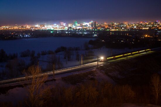 West Siberian Railway. 100th anniversary of Trans-Siberian Railway