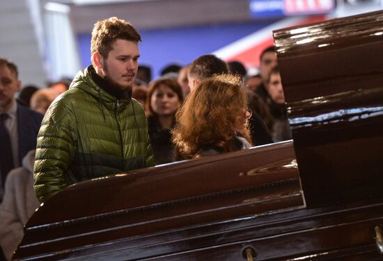 Farewell ceremony for hockey player Sergei Gimayev