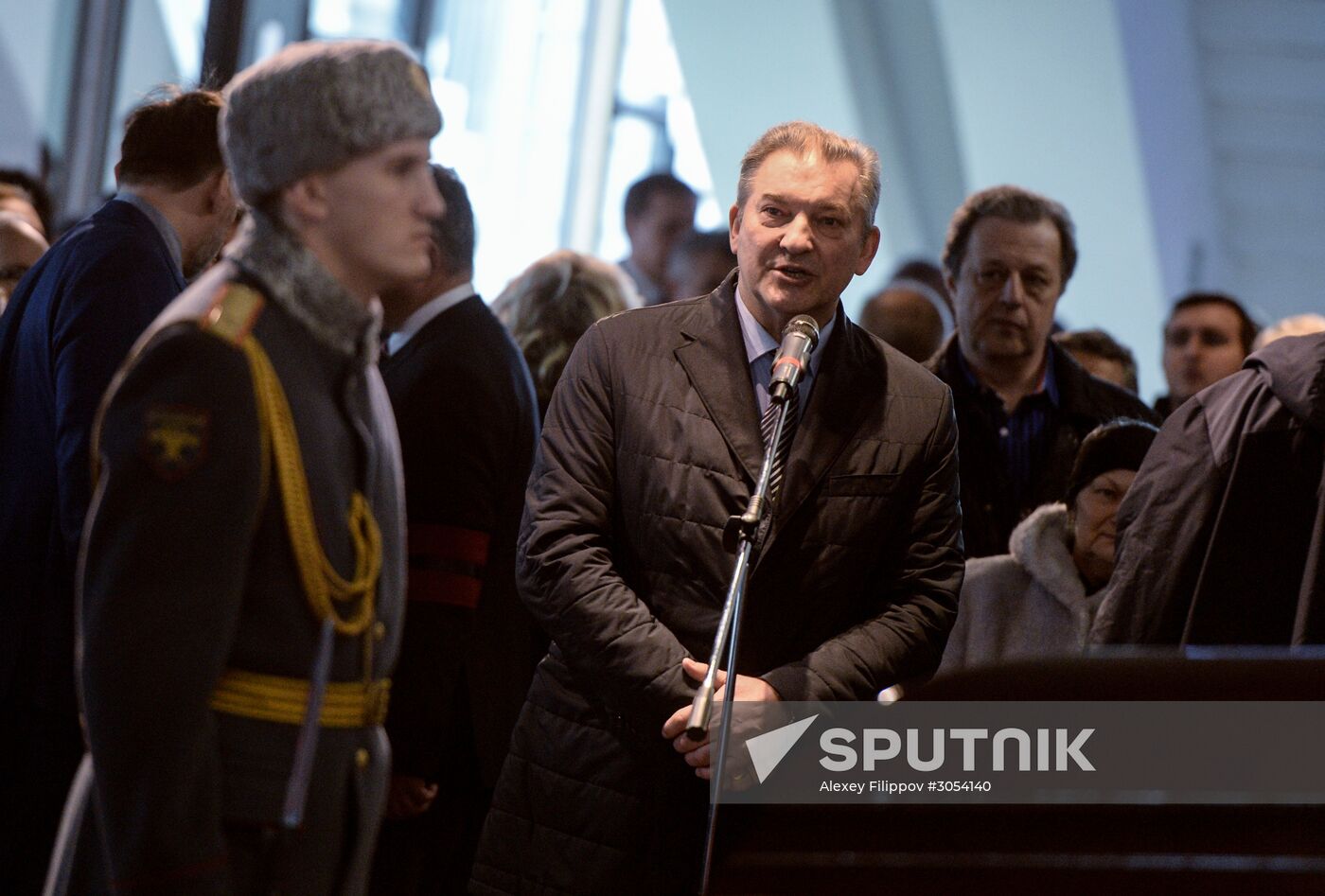 Farewell ceremony for hockey player Sergei Gimayev