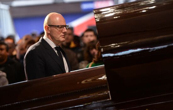 Farewell ceremony for hockey player Sergei Gimayev