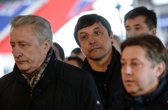 Farewell ceremony for hockey player Sergei Gimayev