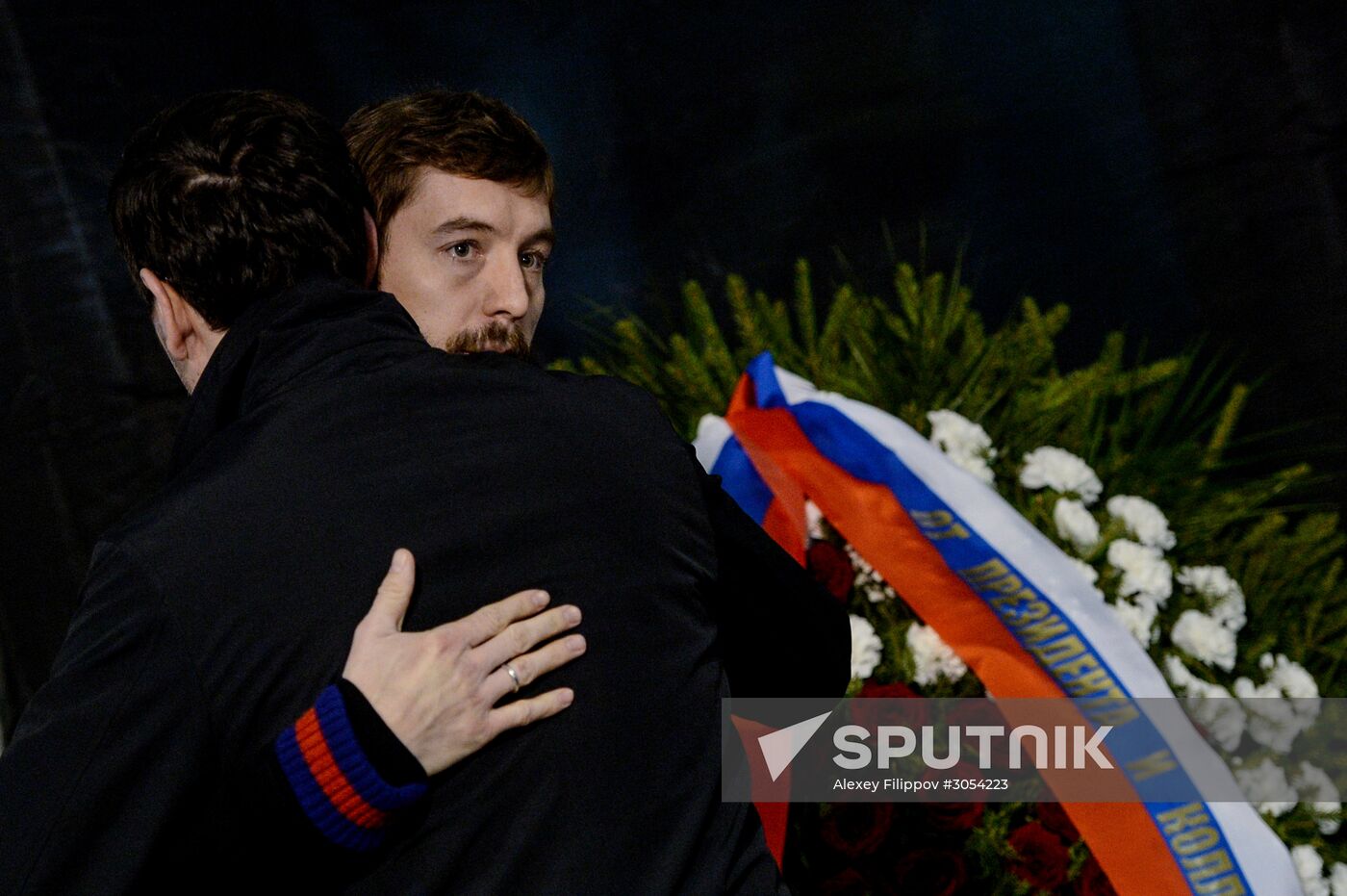 Paying last respects to ice hockey player Sergei Gimayev