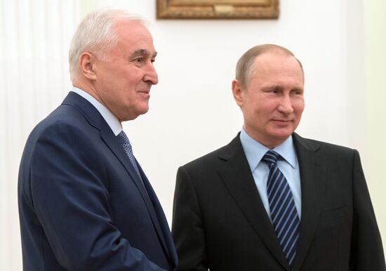 President Vladimir Putin's meeting with South Ossetian President Leonid Tibilov