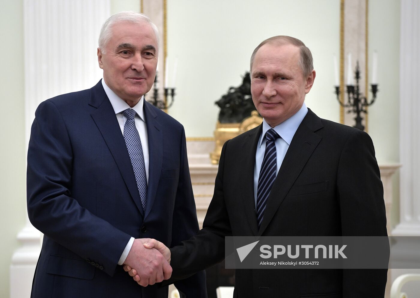 President Vladimir Putin's meeting with South Ossetian President Leonid Tibilov